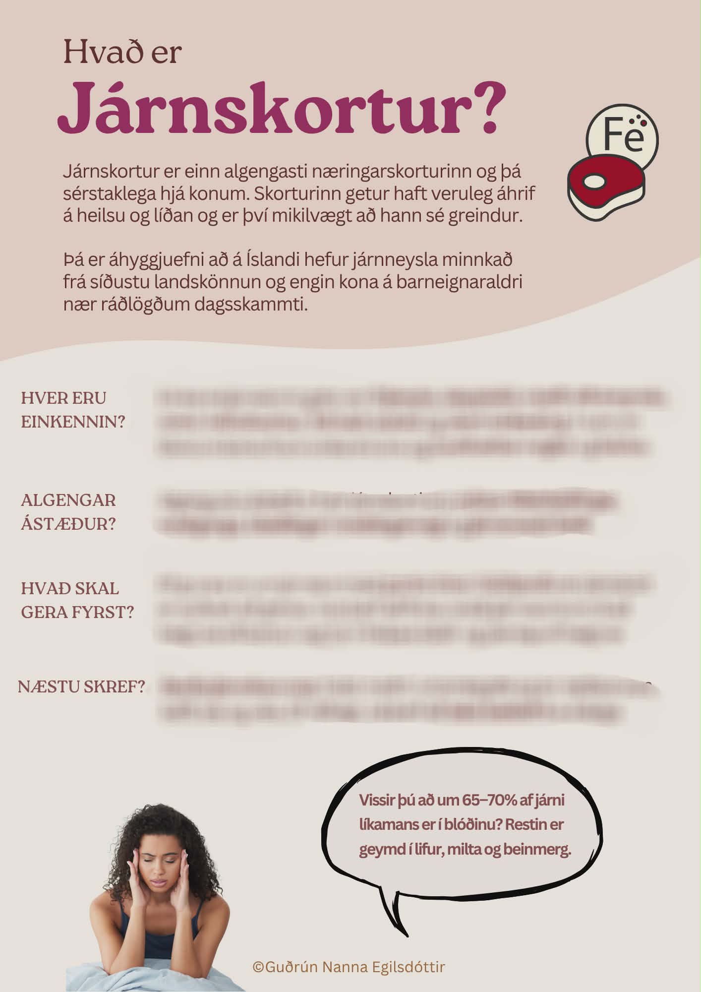Járnskortur 101 - guide